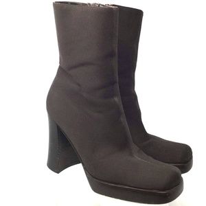 Vero Cuoio Women’s Ankle Boots Sz Us 7M Brown Heel